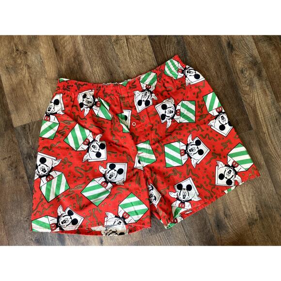Vintage Walt Disney Mickey Mouse 100% Cotton Boxers - Picture 1 of 8